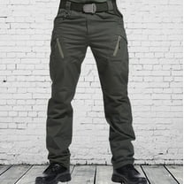 cllios Men's Cargo Pants Plus Size Casual Pants Outdoor Work Trousers Lounge Jogger Cargo Pants Multi Pockets