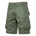 thumbnail image 1 of cllios Men's Cargo Shorts Big and Tall with Multi Pockets Casual Tactical Work Shorts Workout Athletic Shorts Cargo Shorts for Men Under $5 Army Green,XL, 1 of 5