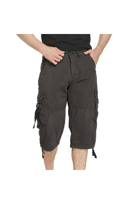 Men's Cargo Shorts Big and Tall Multi Pockets Shorts Outdoor Work Shorts Classic Hiking Cargo Shorts