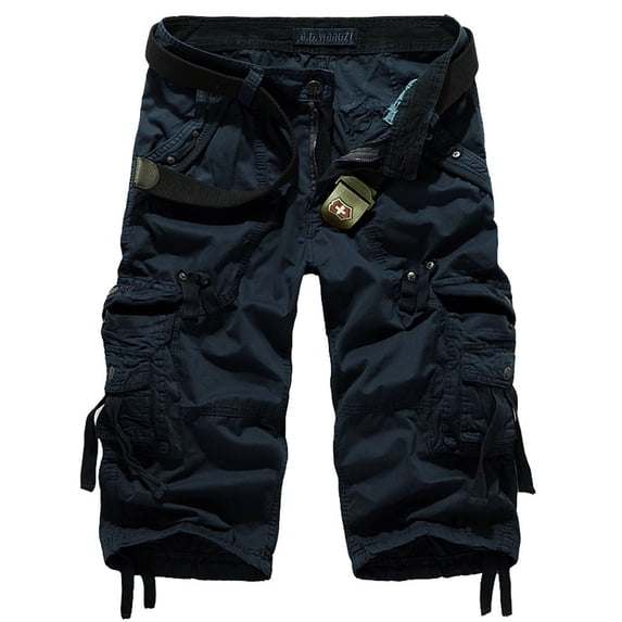 cllios Men's Cargo Shorts Big and Tall Multi Pockets Shorts Work Military Shorts Summer Travel Cargo Shorts