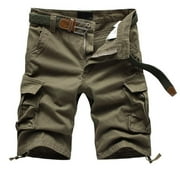 cllios Men's Cargo Shorts Big and Tall Multi Pockets Shorts Work Tactical Shorts Breathable Travel Cargo Shorts