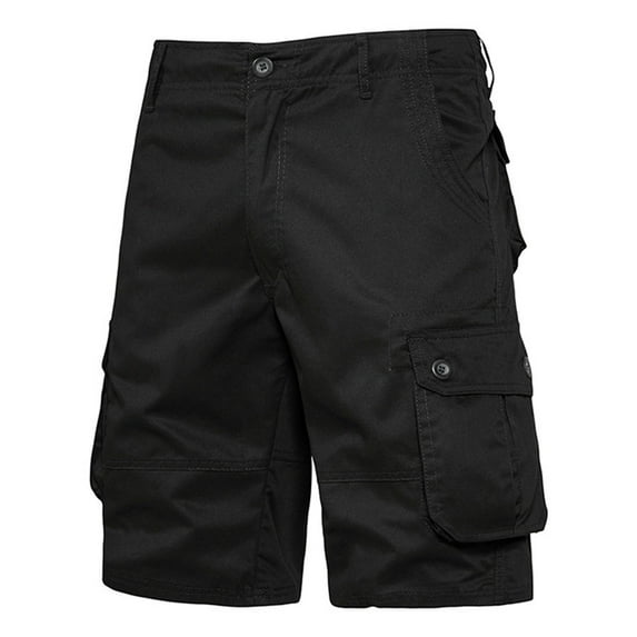 cllios Men's Cargo Shorts Big and Tall with Multi Pockets Casual Tactical Work Shorts Workout Athletic Shorts Cargo Shorts for Men Under $5 Black,XXL