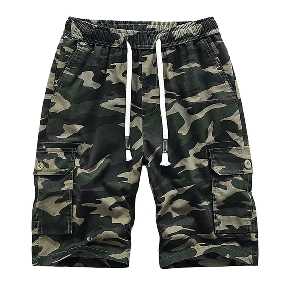 cllios Men's Cargo Shorts Big and Tall with Multi Pockets Summer Tactical Work Shorts Gym Athletic Shorts Fathers Day Gift Ideas Camouflage,XXXXL