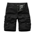 thumbnail image 1 of cllios Men's Cargo Shorts Casual Cotton Casual Outdoor Golf Shorts with Multi Pockets Tech Wear Shorts Lightweight Hiking Hunting Shorts, 1 of 3