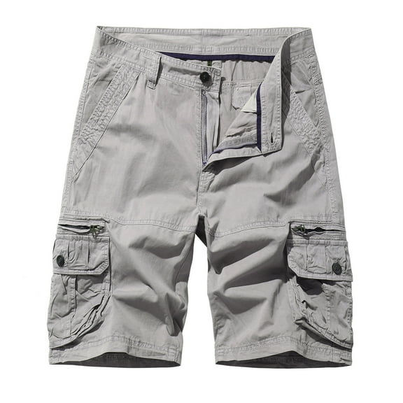 cllios Men's Cargo Shorts Plus Size Multi Pockets Shorts Outdoor Tactical Shorts Loose Workwear Cargo Shorts