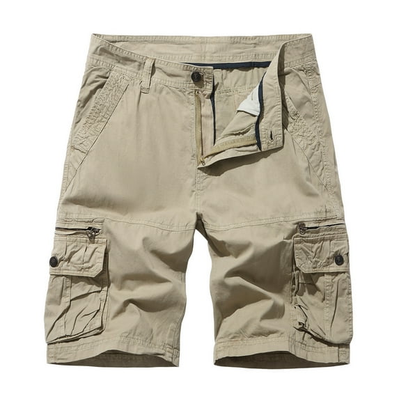cllios Men's Cargo Shorts Plus Size Multi Pockets Shorts Outdoor Tactical Shorts Loose Workwear Cargo Shorts