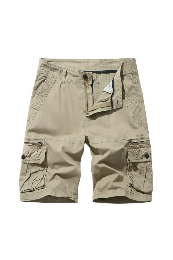 Men's Cargo Shorts Plus Size Multi Pockets Shorts Outdoor Tactical Shorts Loose Workwear Cargo Shorts
