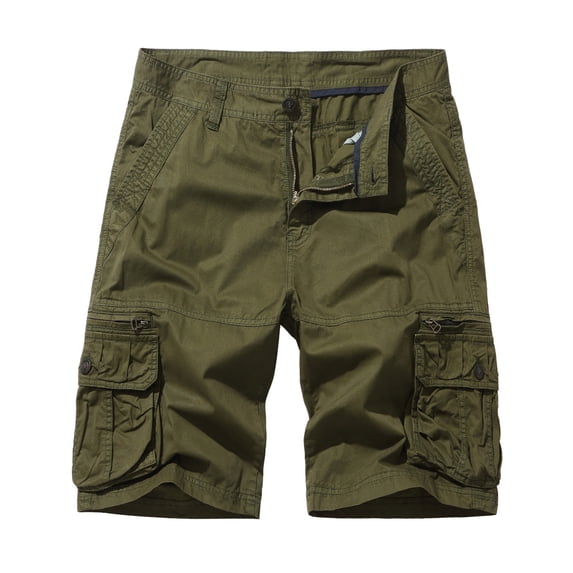 cllios Men's Cargo Shorts Plus Size Multi Pockets Shorts Outdoor Tactical Shorts Loose Workwear Cargo Shorts