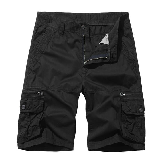 cllios Men's Cargo Shorts Plus Size Multi Pockets Shorts Outdoor Tactical Shorts Loose Workwear Cargo Shorts