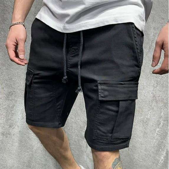 cllios Men's Cargo Shorts Relaxed Fit Multi Pockets Shorts Work Work Shorts Durable Workwear Cargo Shorts