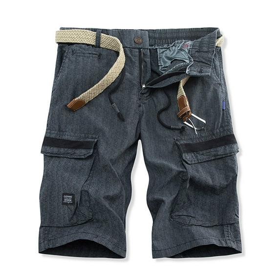 cllios Men's Cargo Shorts with Multi Pockets Outdoor Work Shorts Lightweight Athletic Shorts Mens Cargo Shorts Clearance Dark Gray,XXL