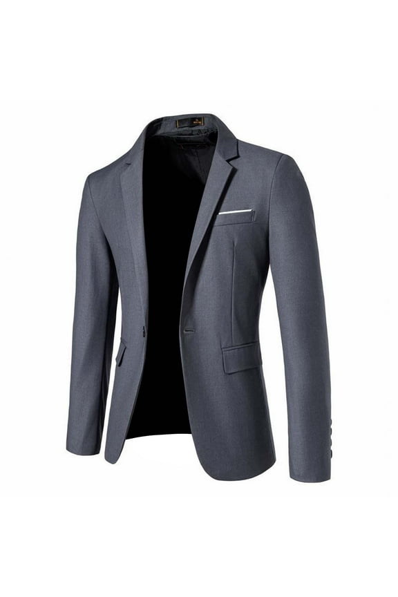 Men's Casual Tweed Blazer Classic Fit One Button Sport Coat Shawl Lapel Slim Dress Jackets with Pockets Dinner Party Prom Sports Coat