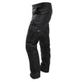 thumbnail image 1 of cllios Men's Faux Leather Pants Steampunk Goth Pants Multi Pockets Slim Fit Leather Pants Trousers for Men Motor Biker Hip Hop Trousers Black M, 1 of 4