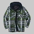 thumbnail image 1 of cllios Men's Flannel Shirts Plaid Hoodies Fall Button Down Shirt Jacket Classic Fit Long Sleeve Coat Fleece Jacket, 1 of 6