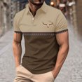 thumbnail image 1 of cllios Men's Golf Shirts Cool Wicking Golf T Shirts Short Sleeve Slim Fit Button Lapel Shirts Breathable Collared Golf Tshirts Workout Tennis Shirt Tops, 1 of 5