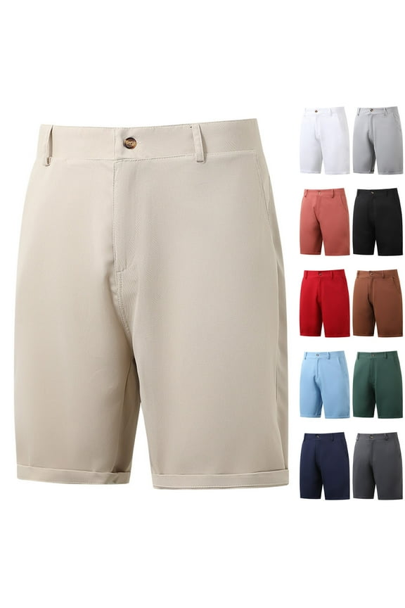 Men's Golf Shorts 11" Inseam Stretch Lightweight Quick Dry Casual Work Dress Shorts for Men with Pockets for Travel Workout Gym Shorts
