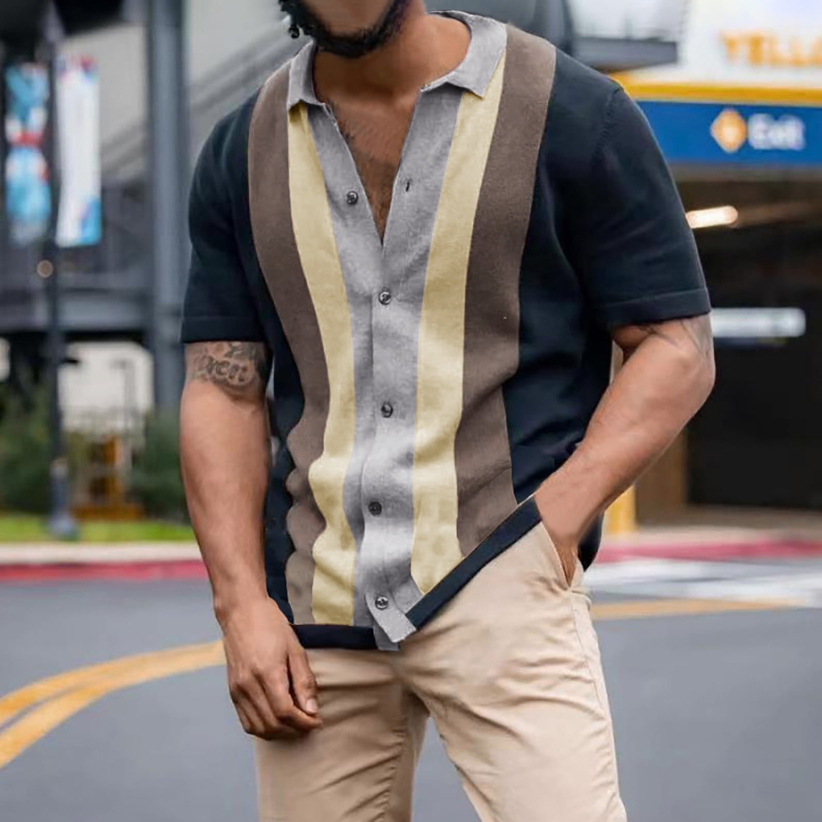 Polo button down outfit sales