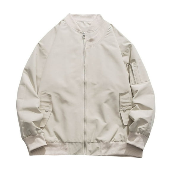 cllios Men's Lightweight Bomber Jacket Casual Windbreaker Flight Coat Baggy Zip Up Jacket with Pockets Casual Stylish Golf Jackets