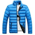 thumbnail image 1 of cllios Men's Lightweight Packable Puffer Jacket Warm Winter Jacket for Men Down Alternative Puffy Coat Windproof Water Repellent Quilted Coat Zip Up Padded Coats Outerwear, 1 of 2