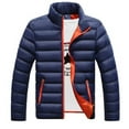 thumbnail image 1 of cllios Men's Lightweight Packable Puffer Jacket Warm Winter Jacket for Men Down Alternative Puffy Coat Windproof Water Repellent Quilted Coat Zip Up Padded Coats Outerwear, 1 of 2