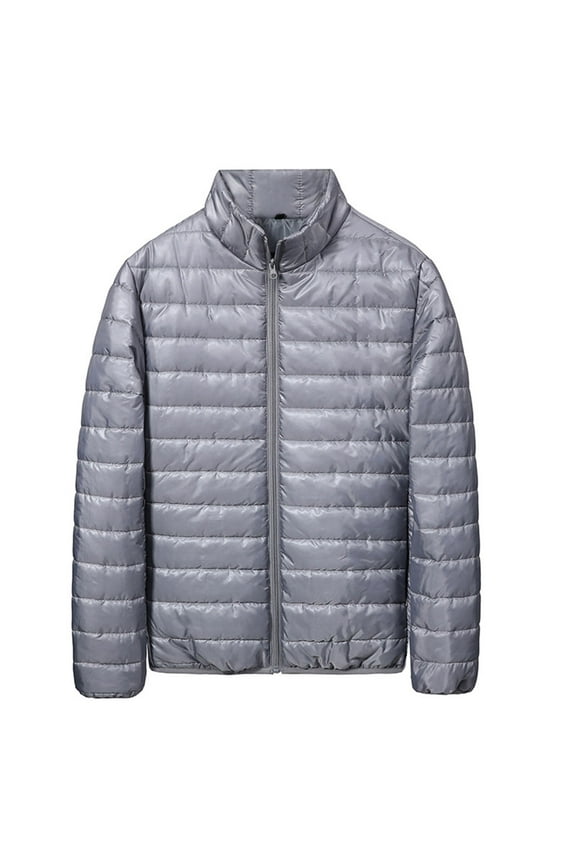 Men's Packable Down Jacket Lightweight Winter Windproof Puffer Jacket Full Zip Warm Outdoor Down Coats for Travel,Outdoor Jackets for Men