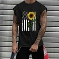 thumbnail image 1 of cllios Men's Patriotic Tank Tops 4th of July Tanks Mens Independence Day Muscle Shirts 1776 American Flag Sleeveless Graphic Tees Workout Shirts for Memorial Day, 1 of 5
