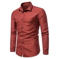 thumbnail image 1 of cllios Men's Polka Dot Dress Shirt Slim Fit Long Sleeve Stretch Business Shirt Casual Button Down Shirts Wrinkle Free Oxford Formal Shirt, 1 of 5