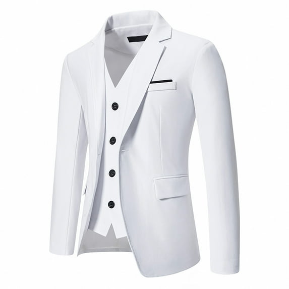 cllios Men's Sport Coats & Blazers Solid Tuxedo Blazers Jacket Slim Fit Lapel Notched Business Suits Wedding Party Homecoming Suits for Men