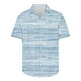 thumbnail image 1 of cllios Men's Striped Shirts Casual Short Sleeve Button Down Shirts Big and Tall Summer Beach Shirts for Men Holiday Aloha Tops, 1 of 5