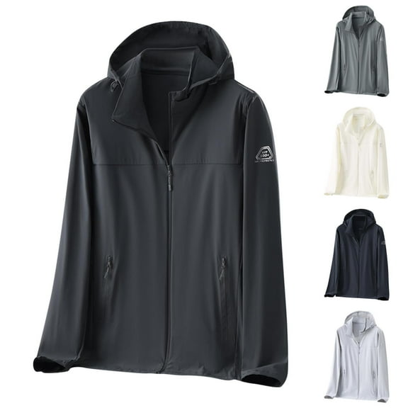 cllios Men's Sun Protection Shirts UV SPF UPF 50+ Long Sleeve Rash Guard Fishing Running Quick Dry Lightweight Jacket Big and Tall Sun Shirts for Men