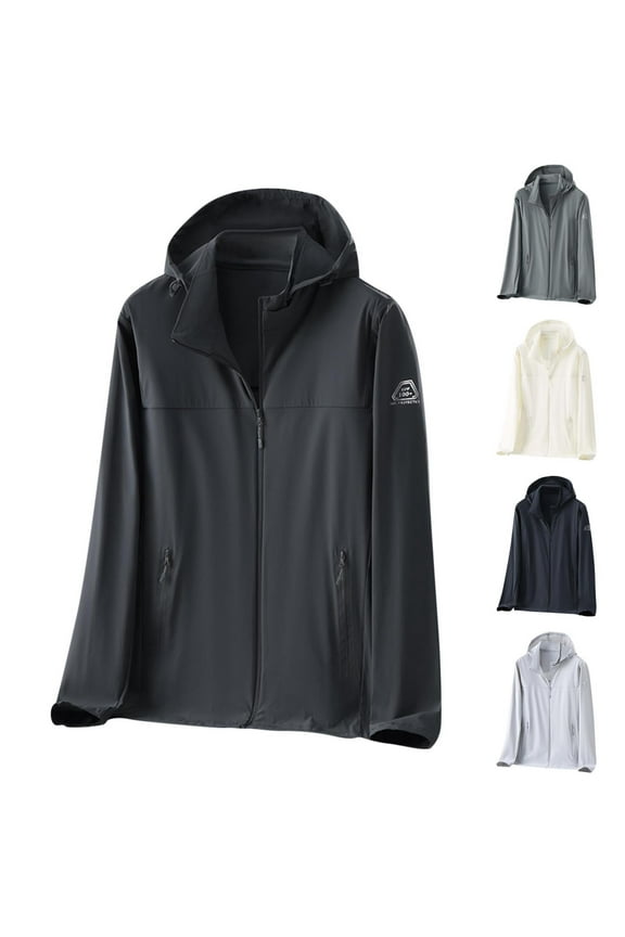 Men's Sun Protection Shirts UV SPF UPF 50+ Long Sleeve Rash Guard Fishing Running Quick Dry Lightweight Jacket Big and Tall Sun Shirts for Men