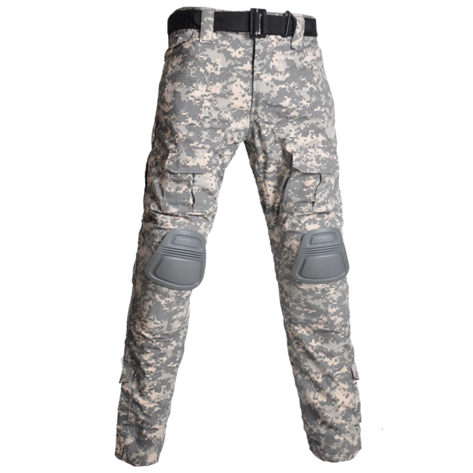 cllios Men’s Tactical Pants with Knee Pads Camo Cargo Pants Waterproof