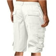 thumbnail image 1 of cllios Men's Twill Cotton Cargo Shorts Casual Below Knee Workout Shorts Regular Fit Military Tactical Cargo Shorts Trendy Solid Hiking Shorts with Pockets, 1 of 6
