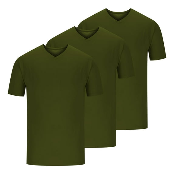 cllios Men's Undershirts Cotton T-Shirt Tagless ComfortSoft V-Neck Undershirt Moisture Wicking Workout Tee Shirts 3 Pack