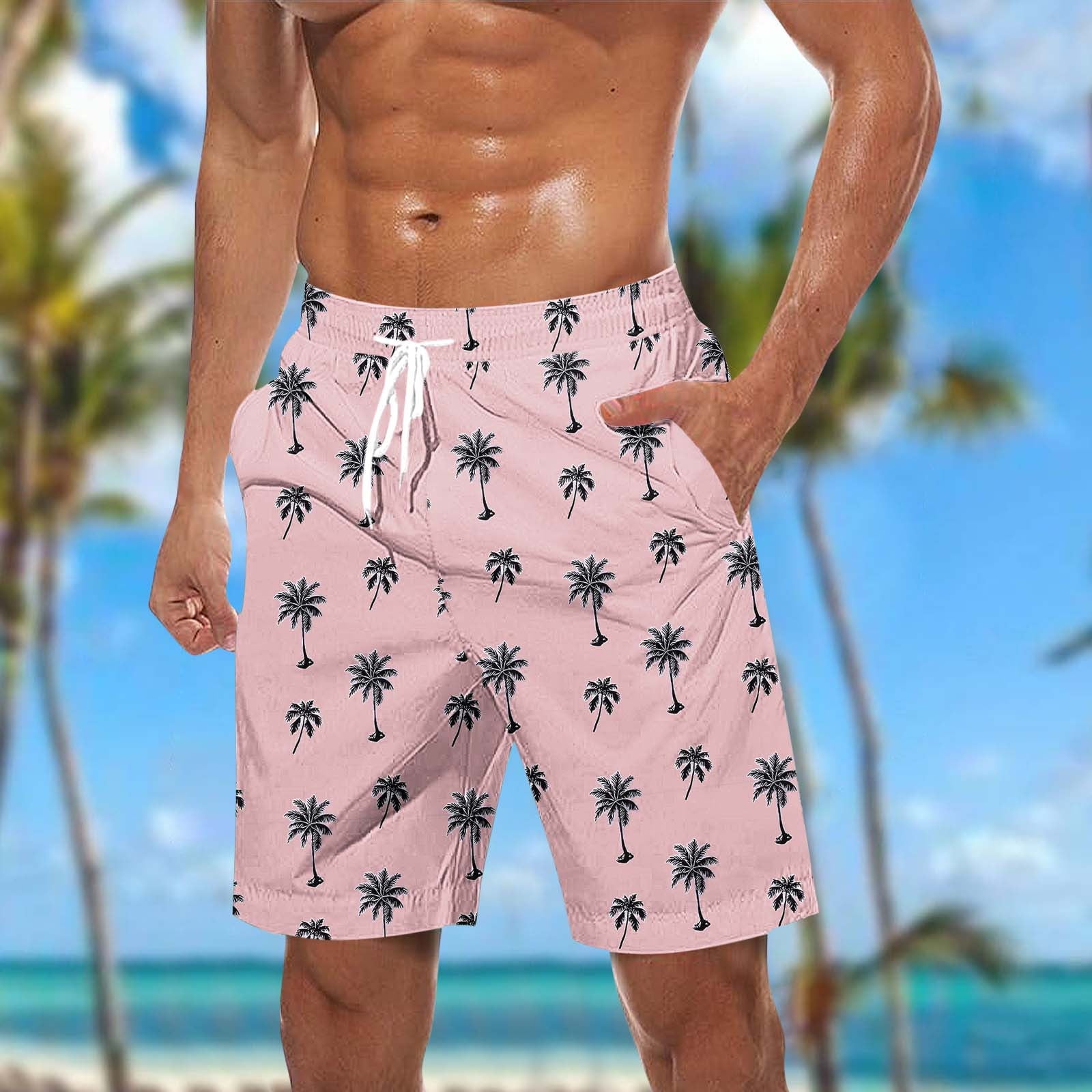cllios Mens Board Shorts Quick Dry Swim Trunks with Pockets Bathing ...