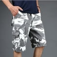 thumbnail image 1 of cllios Mens Camo Cargo Shorts Elastic Waistband Cotton Ripstop Tactical Shorts Outdoor Camouflage Cargo Work Shorts with Multi Pockets, 1 of 6