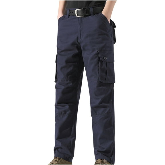 cllios Mens Cargo Pants Big and Tall Work Pants Outdoor Combat Trousers Gym Straight Leg Cargo Pants Multi Pockets