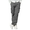 thumbnail image 1 of cllios Mens Cargo Pants Plus Size Work Pants Outdoor Work Trousers Classic Workout Cargo Pants Multi Pockets, 1 of 7