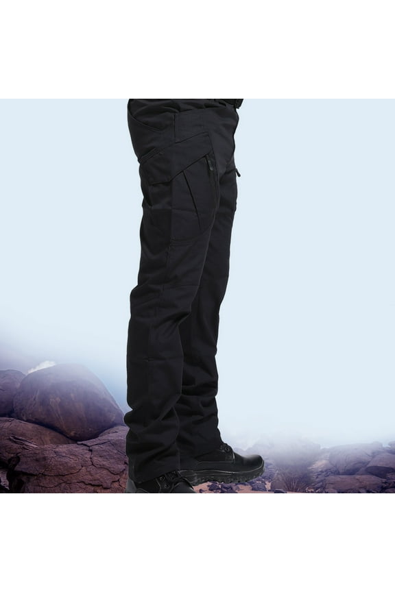 Mens Cargo Pants Relaxed Fit Casual Pants Outdoor Work Trousers Comfortable Camping Cargo Pants Multi Pockets