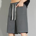 thumbnail image 1 of cllios Mens Casual Shorts Summer Athletic Shorts Comfortable Utility Cargo Shorts with Multi Pockets Fathers Day Gift Ideas Gray,XXXL, 1 of 7