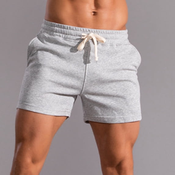 cllios Mens Cotton 3 Inch Workout Shorts Drawstring Waist High Stretch Comfort Training Shorts Summer Lightweight Athletic Running Shorts