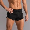 thumbnail image 1 of cllios Mens Cotton Workout Shorts Classic Solid 3 Inch Training Shorts Elastic Waist High Stretch Comfort Gym Athletic Short Pants Summer Lightweight Running Shorts, 1 of 9