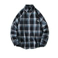thumbnail image 1 of cllios Mens Flannel Shirts Big and Tall Plaid Tops Streetwear Button Down Shirt Jacket Modern Fit Casual Long Sleeve Shirts, 1 of 5
