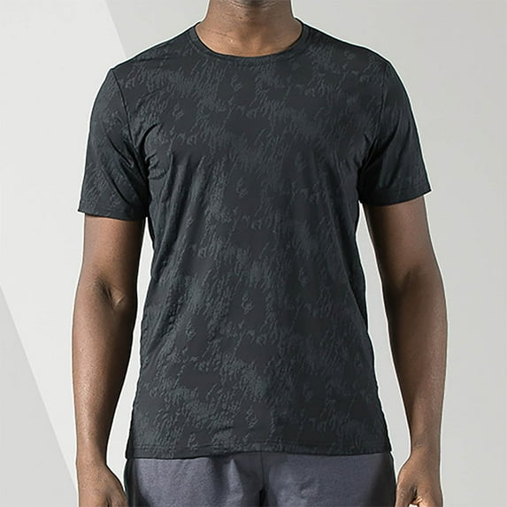 cllios Mens Moisture Wicking Shirts Big and Tall Active Athletic Performance Crewneck T-Shirts Basic Solid Color Quick Dry Sport Tshirts