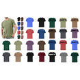 thumbnail image 1 of cllios Mens Shirts Short Sleeve with Pocket Classic Solid Color Basic Tees Lightweight Stretch Crewneck Workout T-Shirts Business Casual Tops for Men,Light Blue XXXXL, 1 of 6