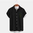 thumbnail image 1 of cllios Mens St.Patrick's Day Shirts 3D Printed Irish Shamrock Hawaiian Button Down Shirt Short Sleeve Bowling Tshirts Summer Holiday Beach Shirt Tops, 1 of 4