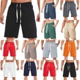 thumbnail image 1 of cllios Mens Sweat Shorts with Pockets Running Shorts Lounge Gym Jogger Athletic Drawstring Elastic Waist Jogging Shorts Navy M, 1 of 9