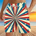 thumbnail image 1 of cllios Mens Swim Trunks 4th of July Patriotic Shorts for Men Big and Tall Quick Dry Board Shorts Men's American Flag Printed Beach Shorts with Pockets, 1 of 4