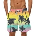 thumbnail image 1 of cllios Mens Swim Trunks 9 Inch Quick Dry Bathing Suits Swimwear with Pockets Summer Tropical Hawaiian Shorts Beach Shorts for Men Big and Tall, 1 of 4