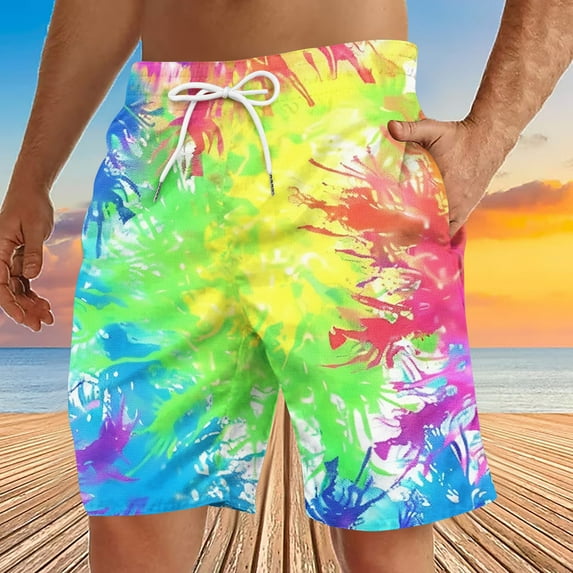 cllios Mens Swim Trunks,5 Inch Quick Dry Board Shorts Elastic Waisted Bathing Suits Swimwear Lightweight Drawstring Breathable Workout Shorts with Pockets
